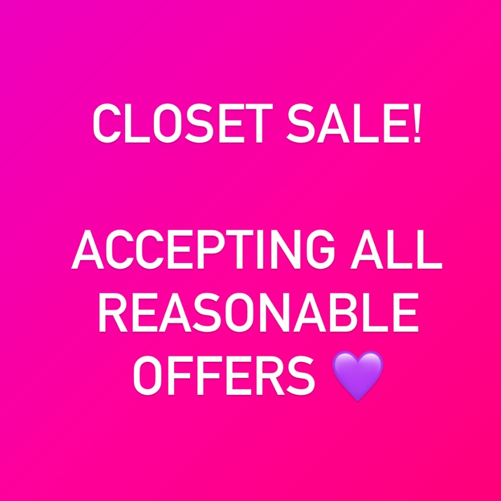 CLOSET CLEAN OUT. Make me an offer!! I just lowered all my prices